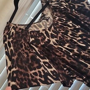 Macys Style & Co Animal Print Blouse Shirt Top